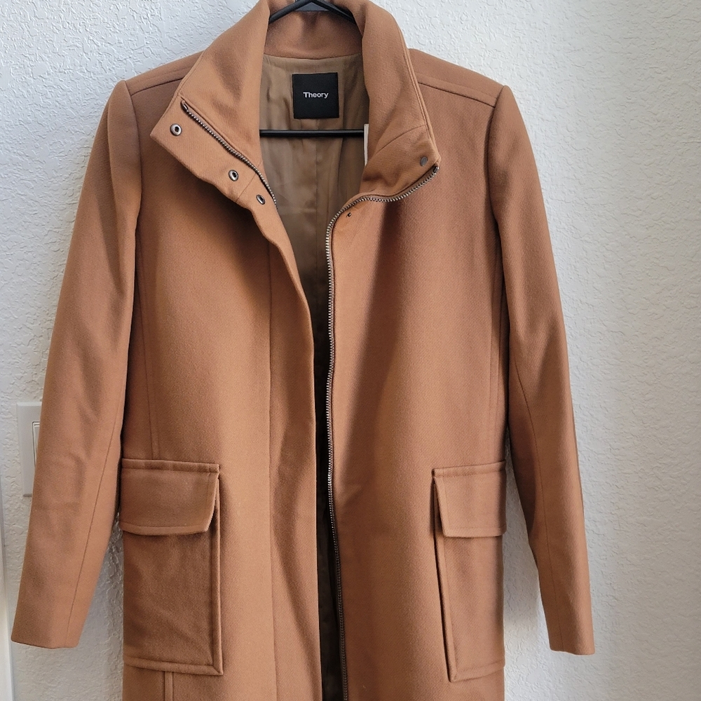 Theory Funnel Neck Coat